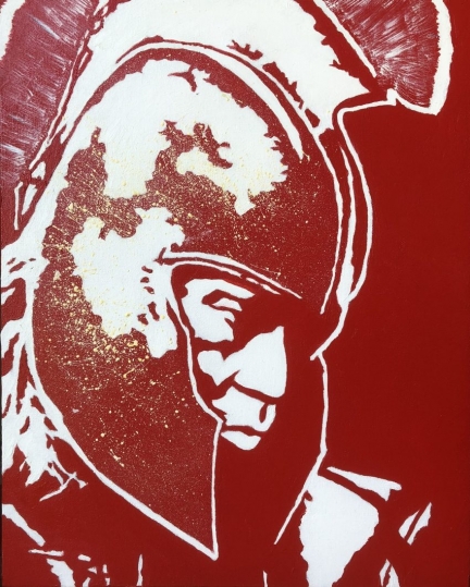 Achilles at the Gates, 2018, Oil Paint on Canvas, 20″ x 16″