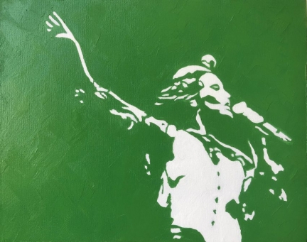 Florence (and the Machine), 2018, Oil Paint on Canvas, 16″ x 20″